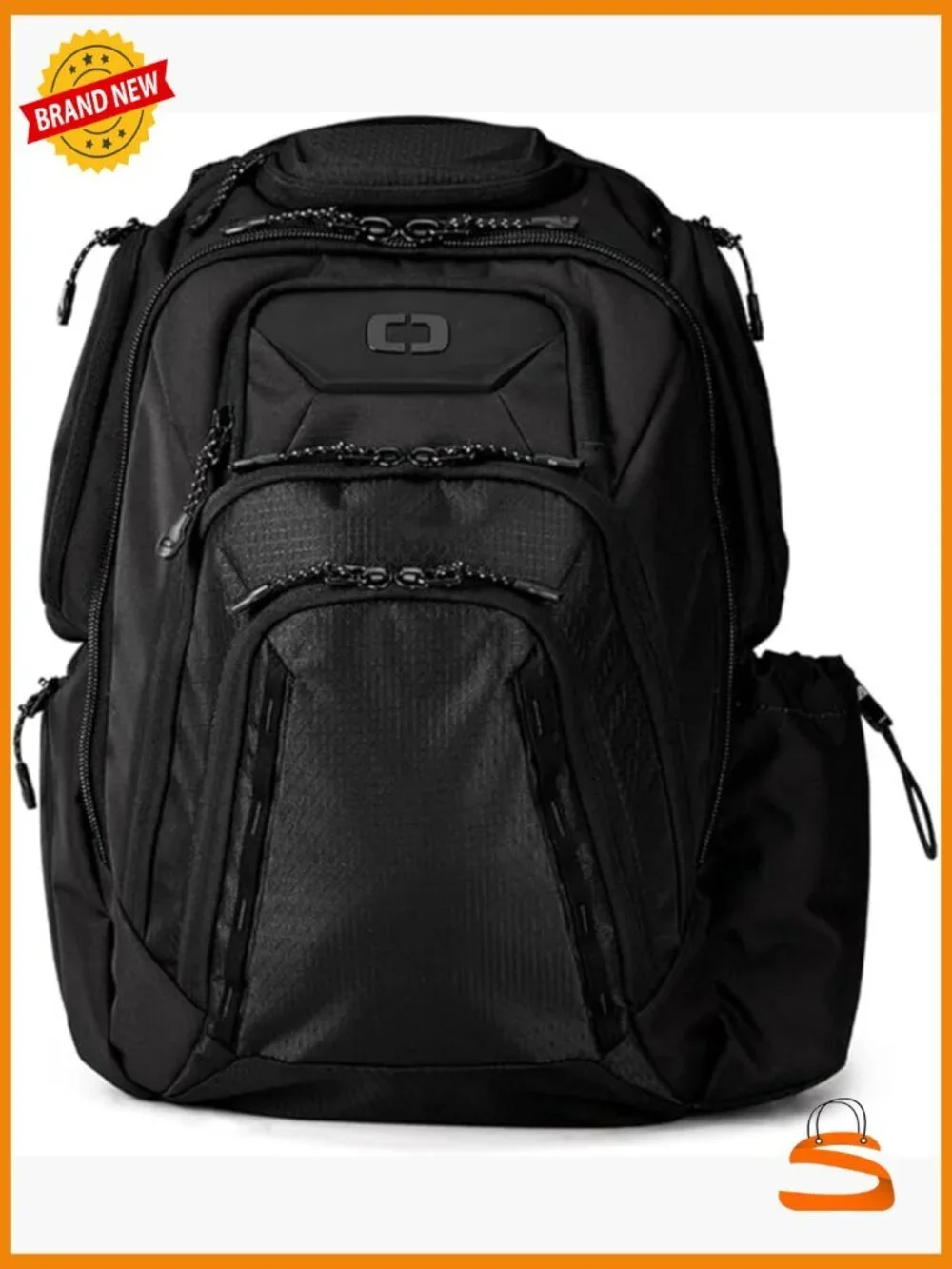 25L Laptop Backpack with 23 Pockets, Water Resistant, Adjustable Straps